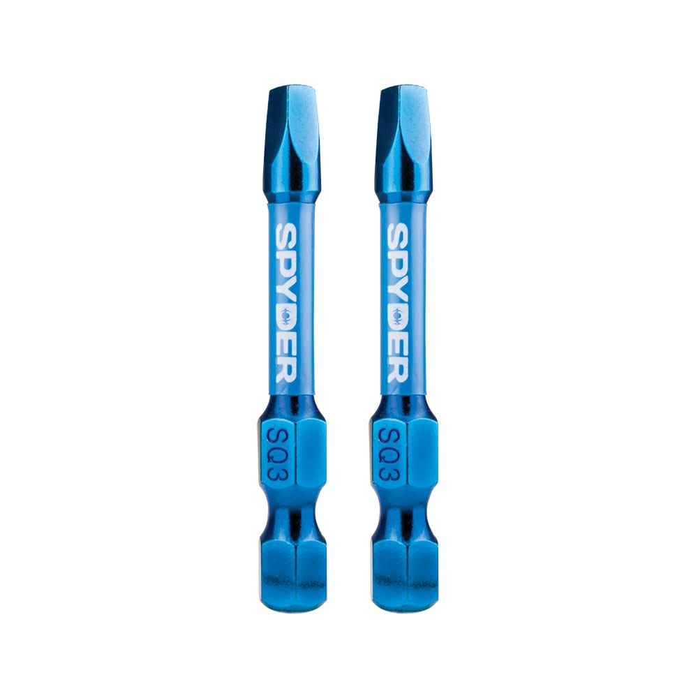 Mach-Blue SQ3 1/4-in x 2-in Square/Robertson Impact Driver Bit (2-Piece) 19050