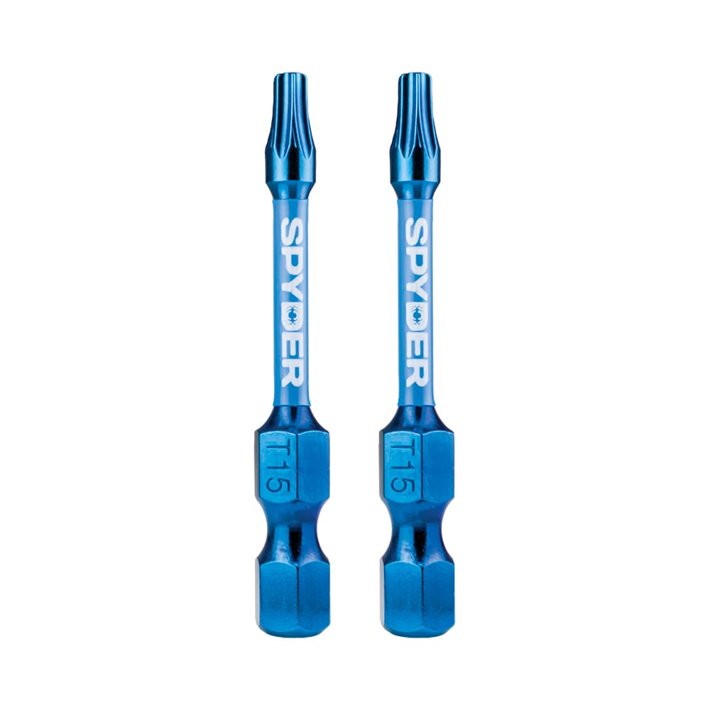 Mach-Blue T15 1/4-in x 2-in Torx Impact Driver Bit (2-Piece) 19052