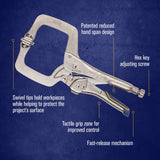 Reduced Hand Span Fast Release 11-in Welding Locking Pliers Swivel Tips IRHT82586