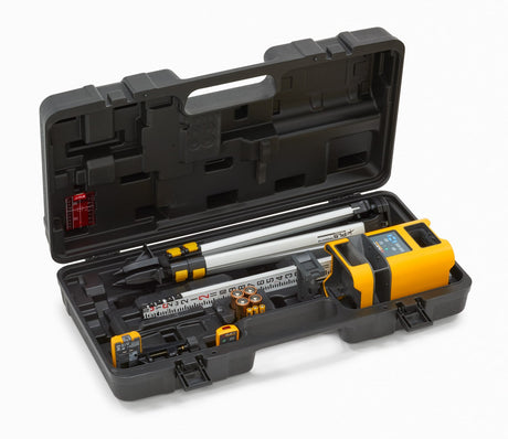 Red 100-ft Self-Leveling Indoor/Outdoor Line Beam Rotary Laser Level Kit PLS HV2R KIT