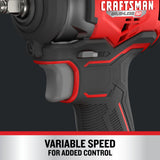 V20 RP 20-volt Max Variable Speed Brushless 3/8-in Drive Cordless Impact Wrench (Bare Tool) CMCF911B