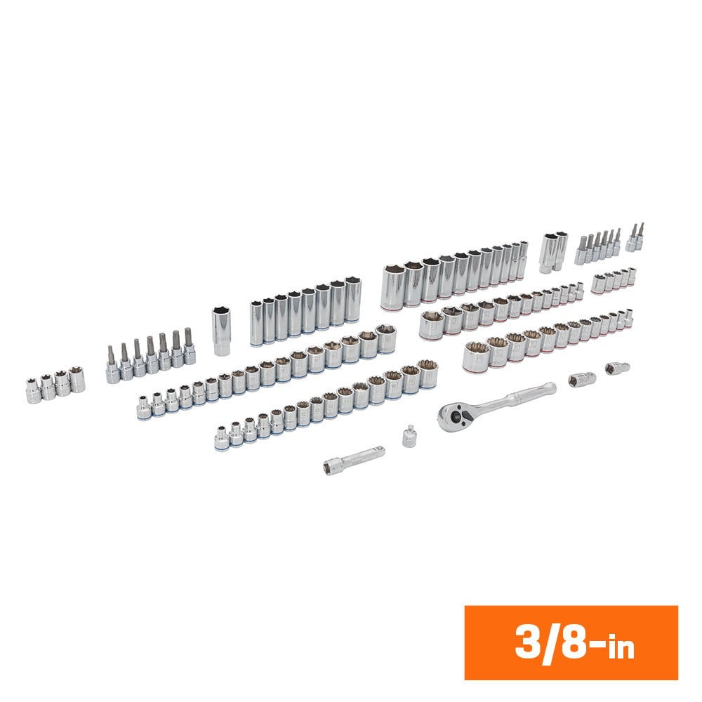 440-Piece Standard (SAE) and Metric Polished Chrome Mechanics Tool Set 81822