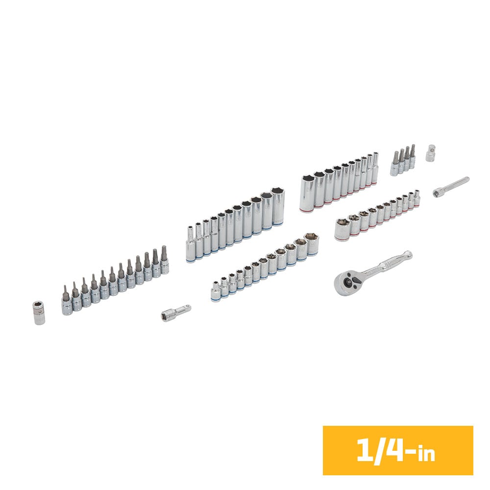 440-Piece Standard (SAE) and Metric Polished Chrome Mechanics Tool Set 81822