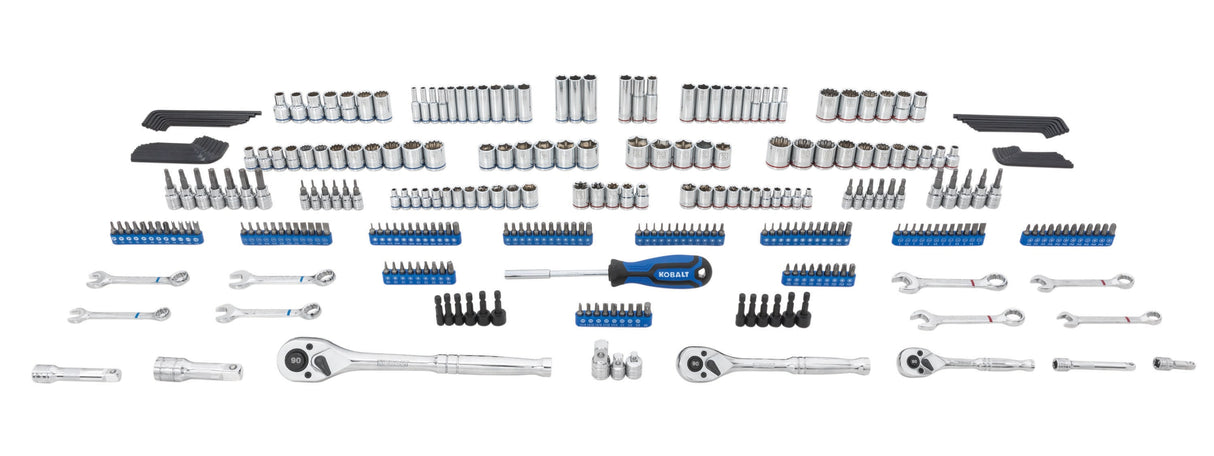 320-Piece Standard (SAE) and Metric Polished Chrome Mechanics Tool Set 81821