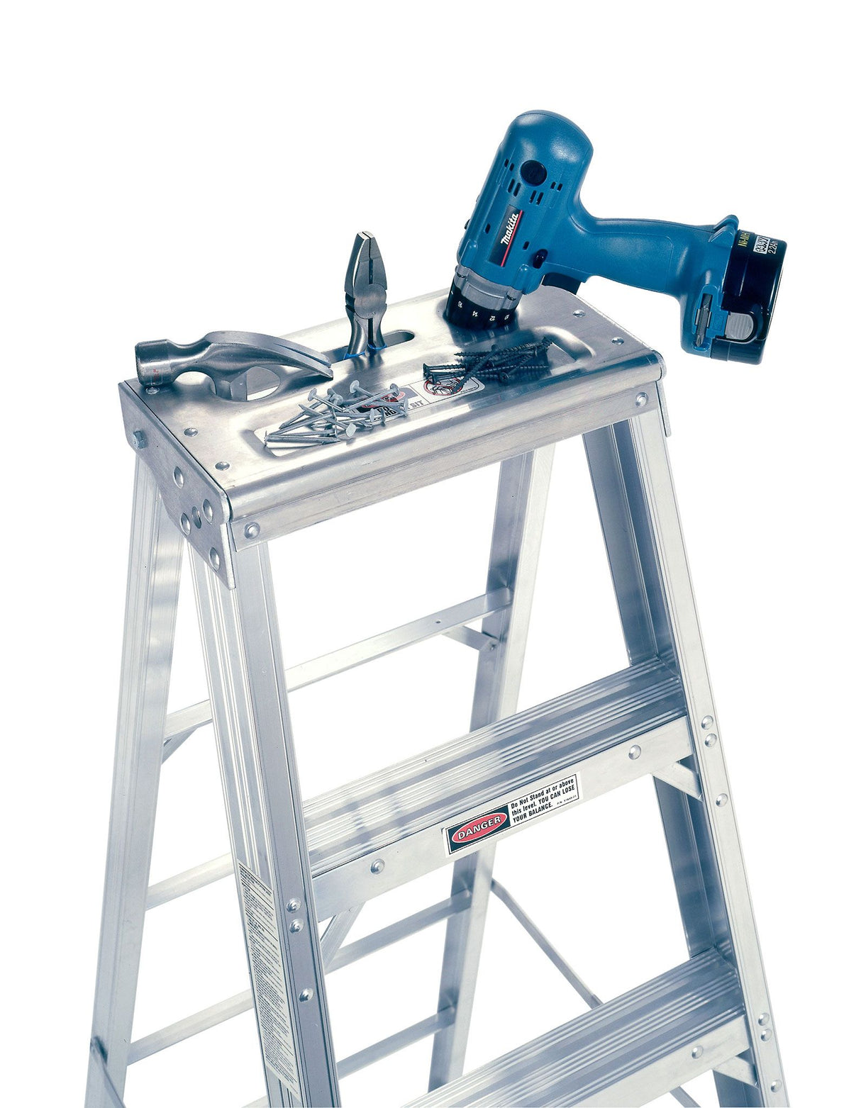 400 16-ft Aluminum Type 1A-300-lb Load Capacity Step Ladder 416