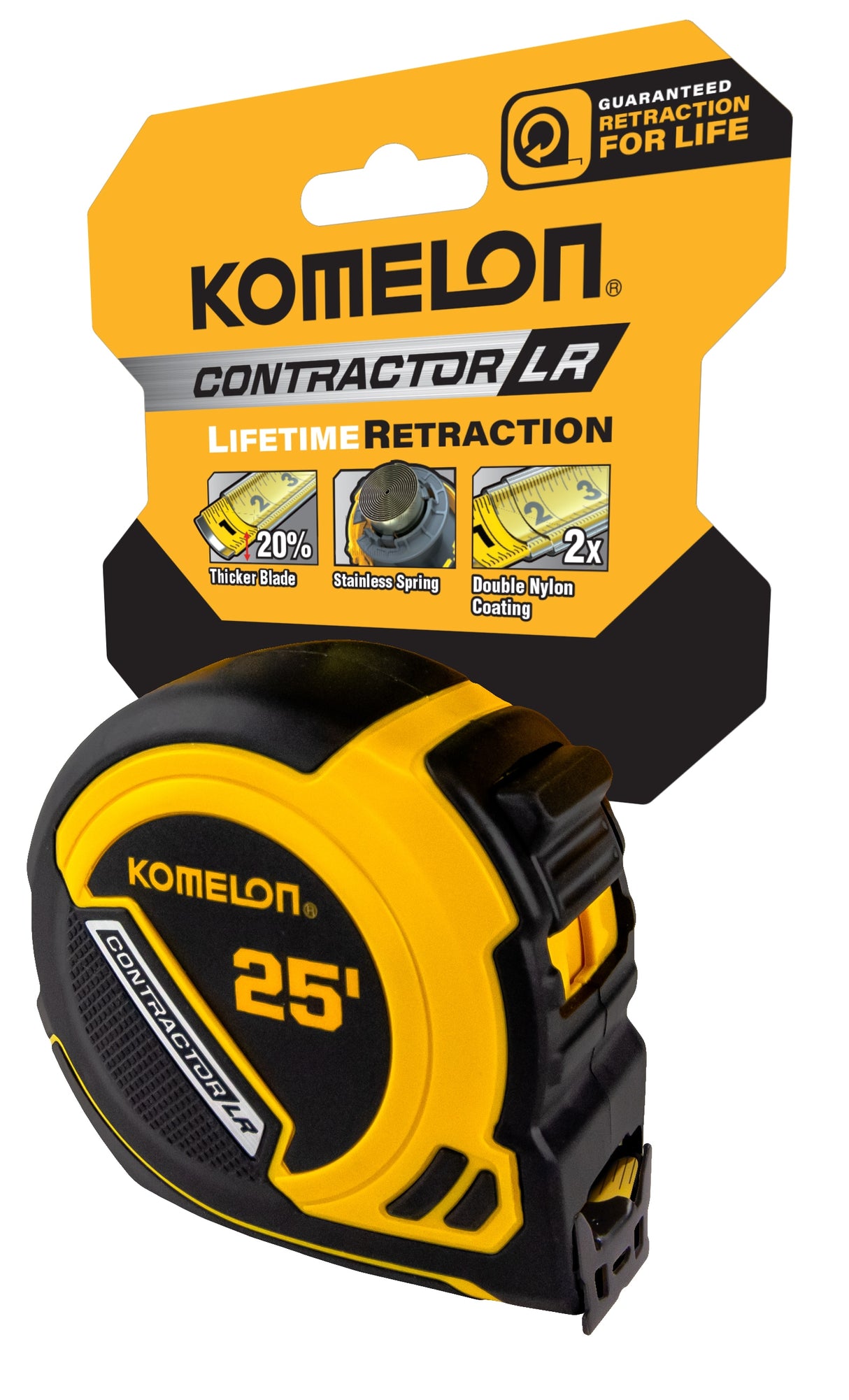 Contractor Lifetime Retraction 25-ft Tape Measure M25LR