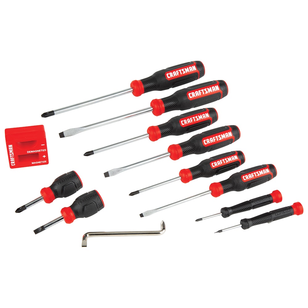 12-Piece Bi-material Handle Assorted Drive Screwdriver Set CMHT65071N