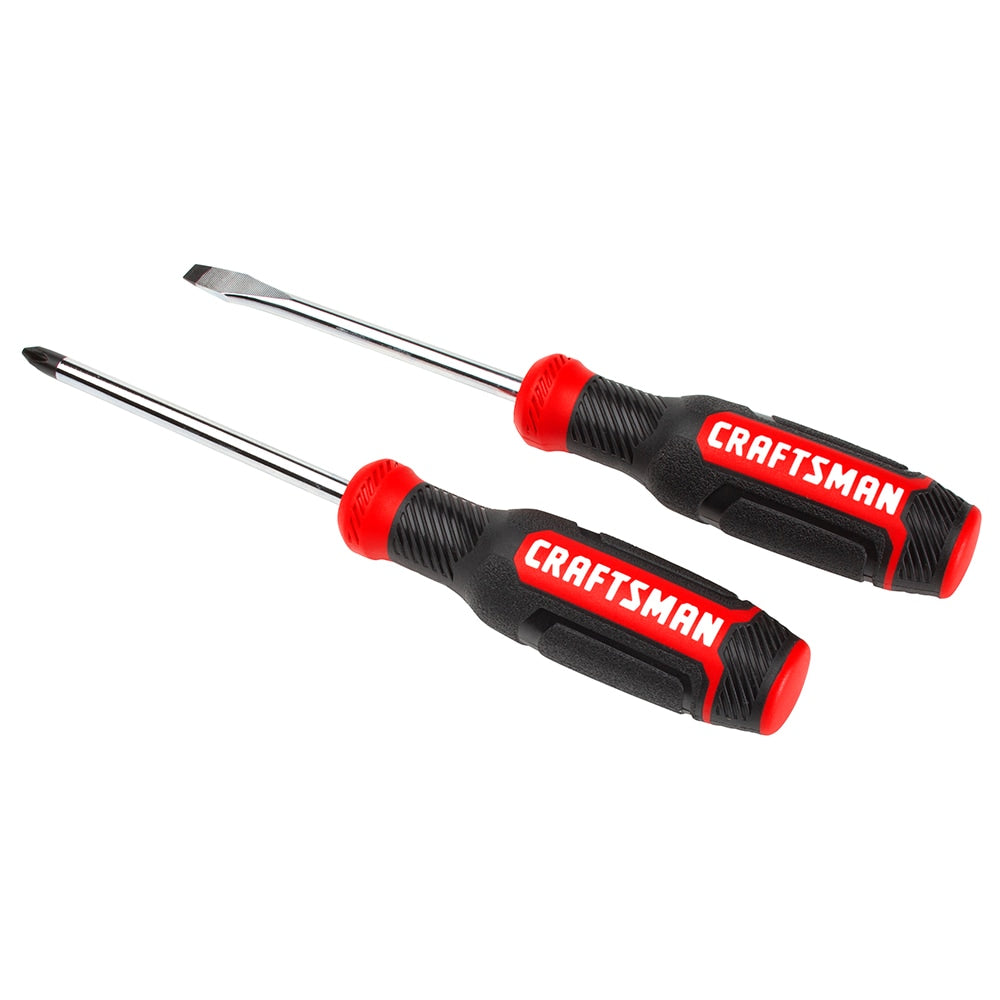 2-Piece Bi-material Handle Slottedhead/Phillips Screwdriver Set CMHT65072N