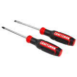 2-Piece Bi-material Handle Slottedhead/Phillips Screwdriver Set CMHT65072N