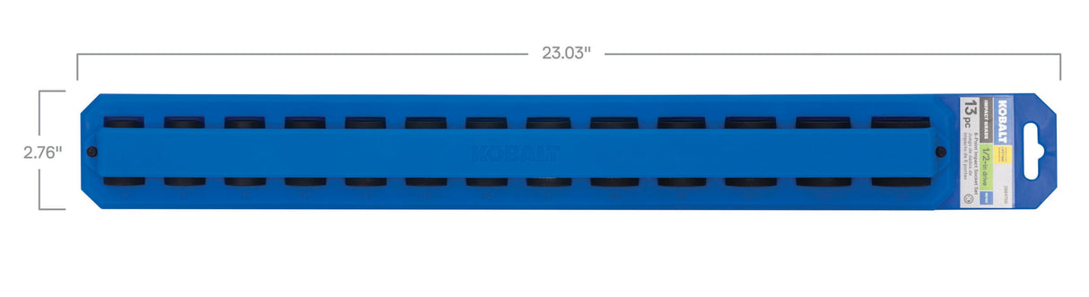 13-Piece Metric 1/2-in Drive Set 6-point Impact Socket Set 81725