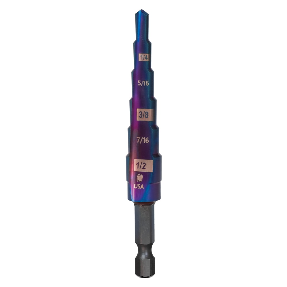 Mach-Blue 1/4-in 6-Step Drill Bit (3/16-in to 1/2-in) 19020