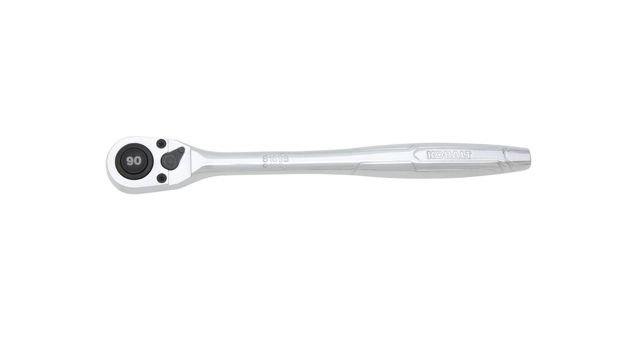 90-Tooth 1/2-in Drive Full Polish Handle Ratchet 81698