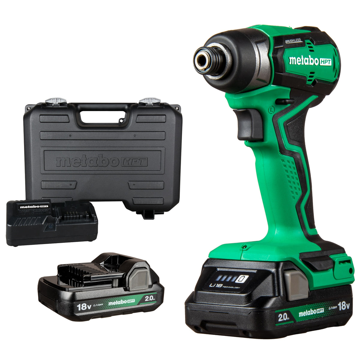 18-volt 1/4-in Brushless Cordless Impact Driver (2-Batteries Included, Charger Included and Hard Case included) WH18DDXSM