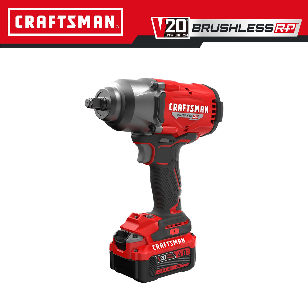 V20 RP 20-volt Max Variable Brushless 1/2-in Drive Cordless Impact Wrench (Battery Included) CMCF940M1