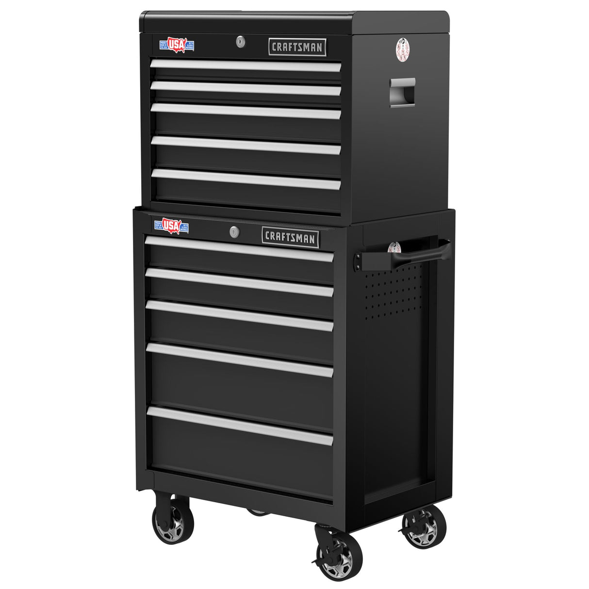 2000 Series 26.5-in W x 34-in H 5-Drawer Steel Rolling Tool Cabinet (Black) CMST98264BK