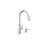 Nori Kitchen Faucet Chrome 1 Handle High Arc Pulldown 87066