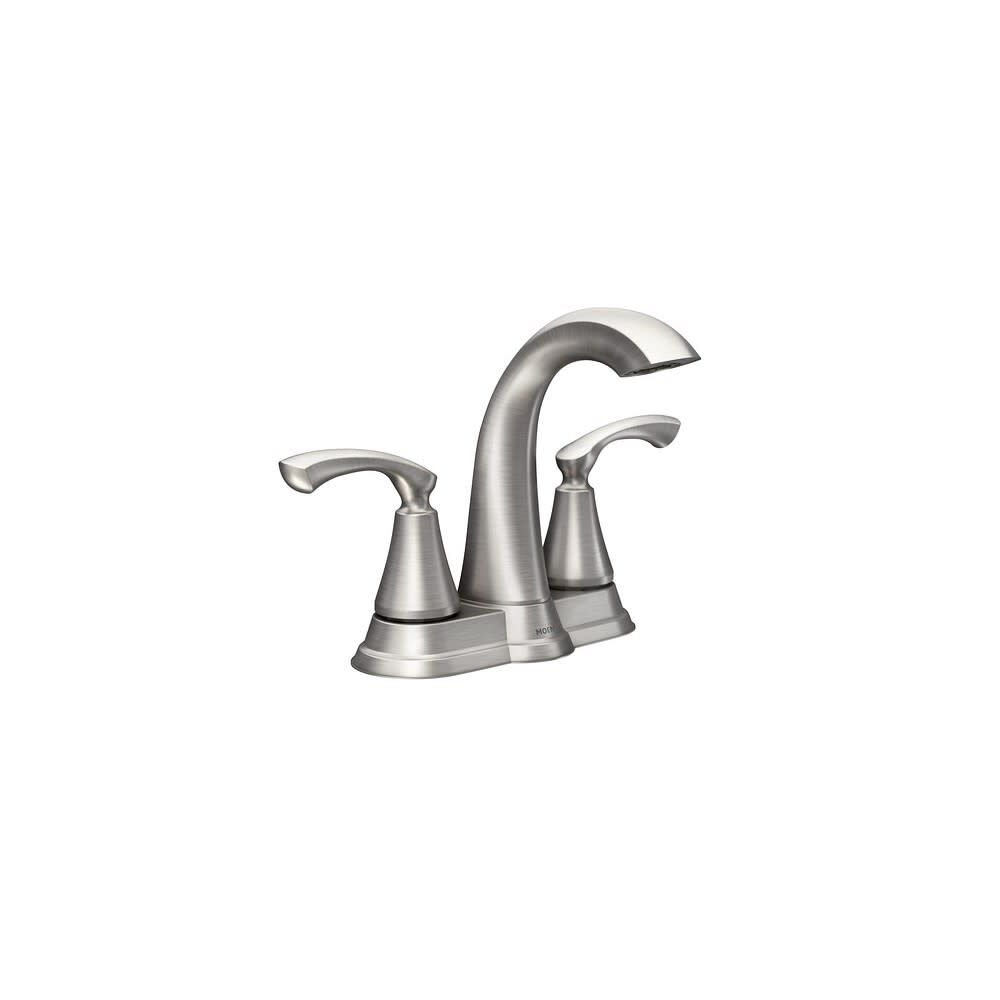 Tiffin Bathroom Faucet Spot Resist Nickel 2 Handle High Arc WS84876SRN