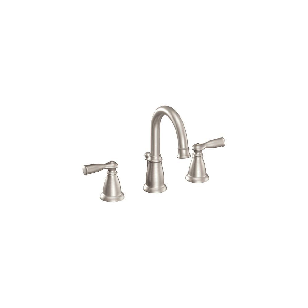 Banbury Bathroom Faucet Spot Resist Nickel 2 Handle High Arc WS84924SRN