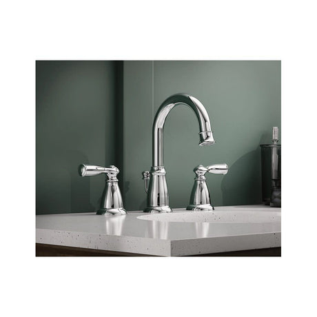 Banbury Bathroom Lavatory Faucet Chrome Widespread High Arc WS84924