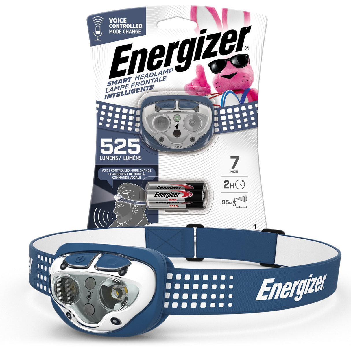 525-Lumen LED Headlamp (Battery Included) ENHDED32E