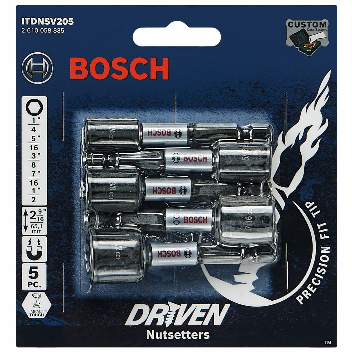 Driven 2-in Nutsetter Impact Driver Bit (5-Piece) ITDNSV205