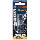 Driven 1/4-in x 2-in Torx Impact Driver Bit (2-Piece) ITDT30202