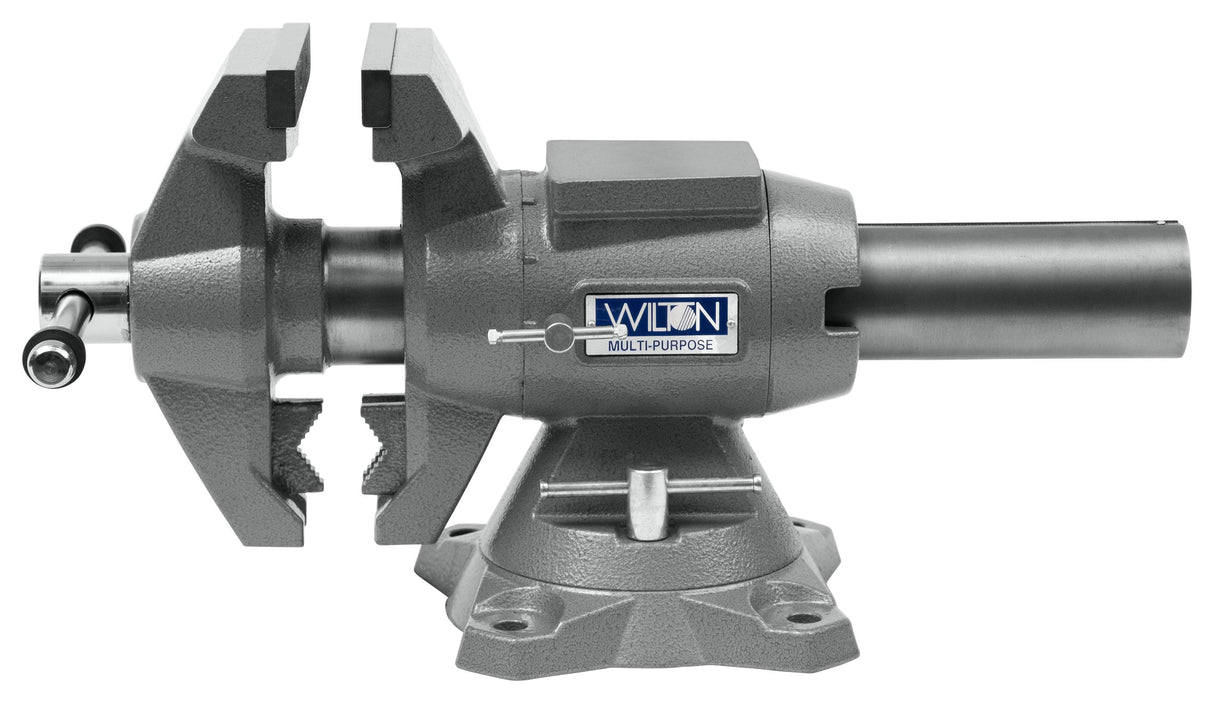 6-1/2-in Bench Vise, 6-in Jaw Opening, 3.025-in Throat Depth, Cast Iron Construction, Gray Finish 28845