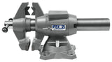 6-1/2-in Bench Vise, 6-in Jaw Opening, 3.025-in Throat Depth, Cast Iron Construction, Gray Finish 28845