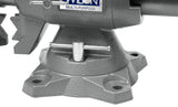 6-1/2-in Bench Vise, 6-in Jaw Opening, 3.025-in Throat Depth, Cast Iron Construction, Gray Finish 28845