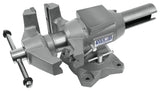 6-1/2-in Bench Vise, 6-in Jaw Opening, 3.025-in Throat Depth, Cast Iron Construction, Gray Finish 28845