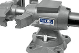 6-1/2-in Bench Vise, 6-in Jaw Opening, 3.025-in Throat Depth, Cast Iron Construction, Gray Finish 28845