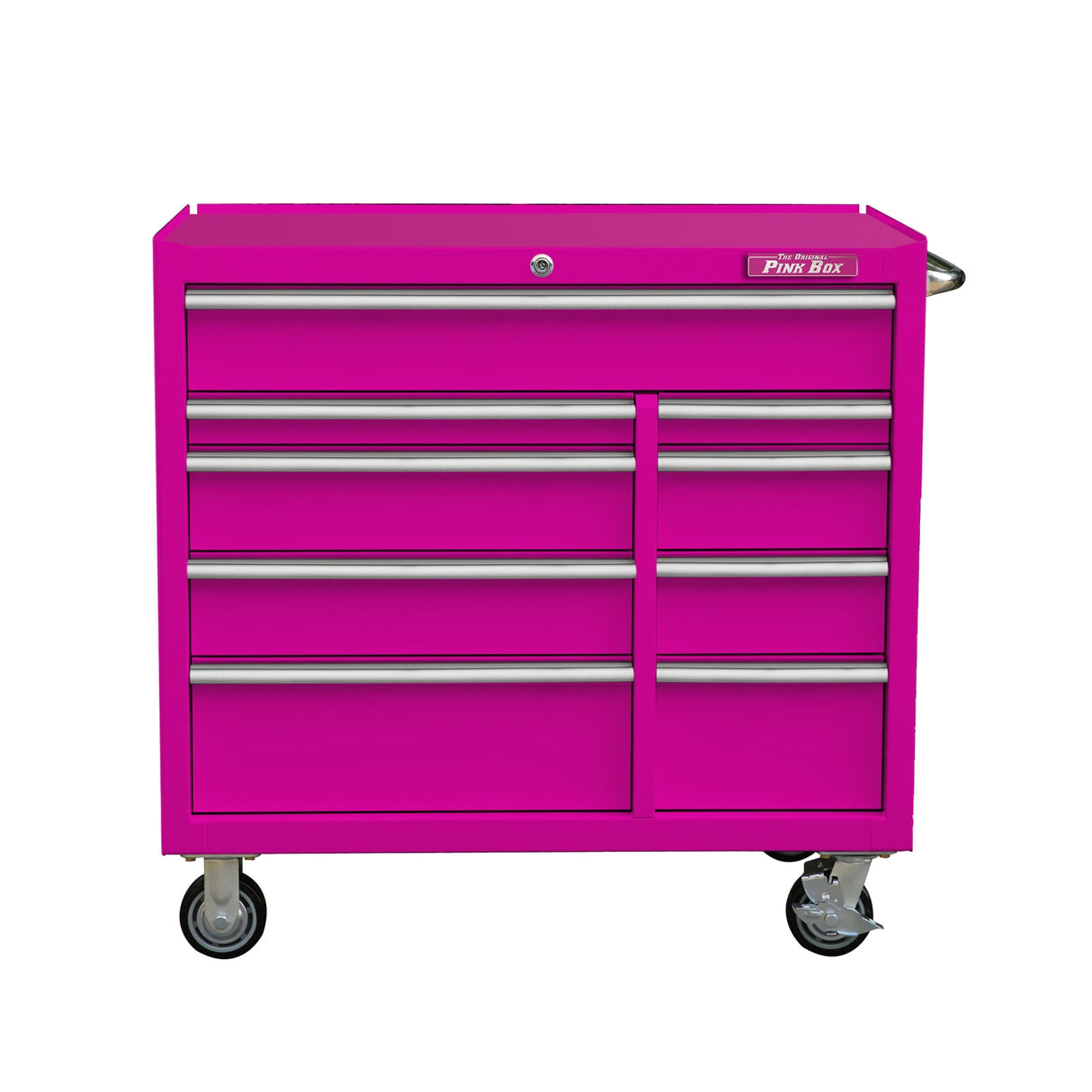 41-in W x 41-in H 9-Drawer Steel Rolling Tool Cabinet (Pink) PB412409R