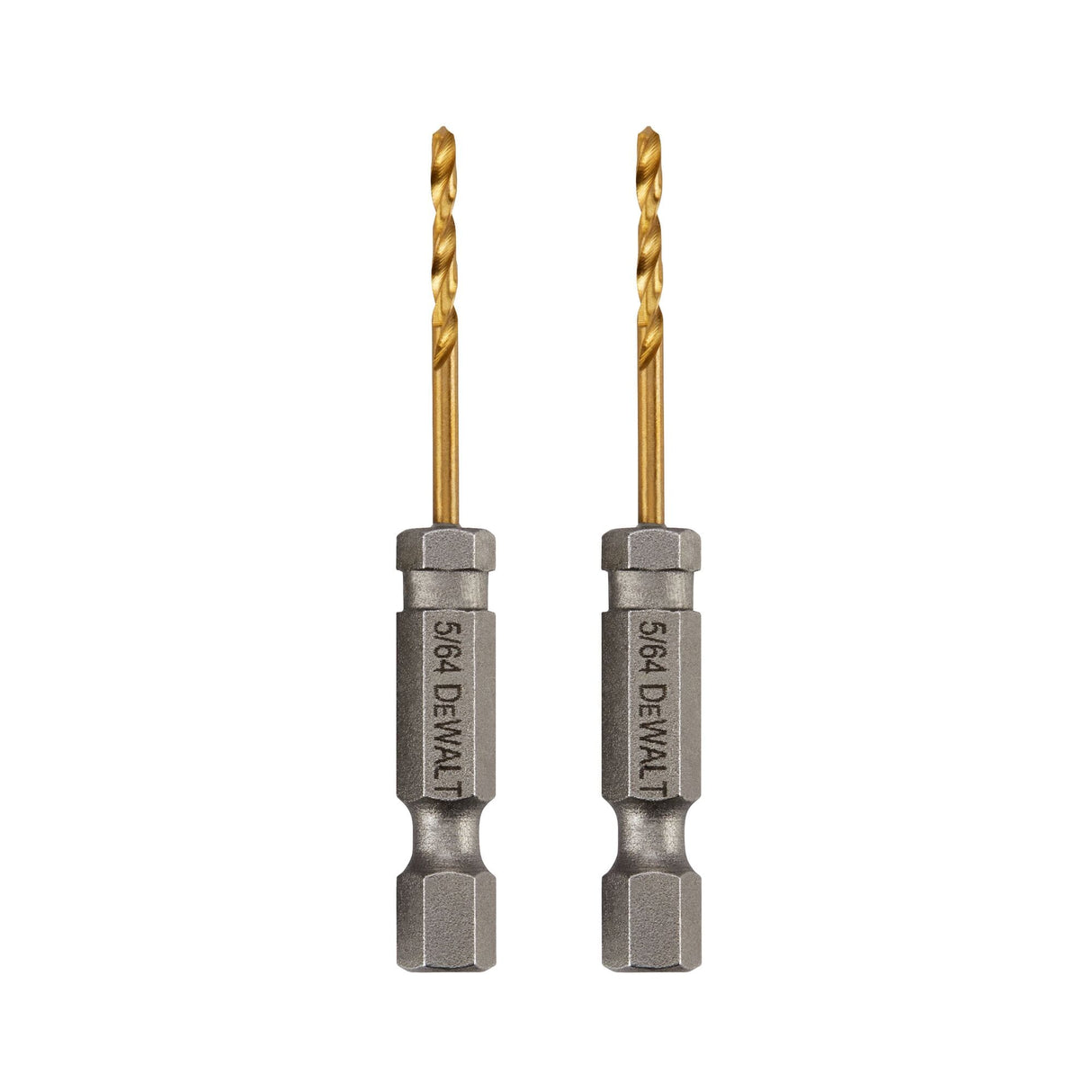 2-Piece 5/64-in x 2-3/8-in Titanium Nitride Coated Hss Jobber Length Twist Drill Bit DD5105