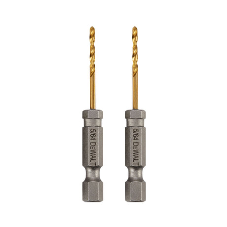 2-Piece 5/64-in x 2-3/8-in Titanium Nitride Coated Hss Jobber Length Twist Drill Bit DD5105