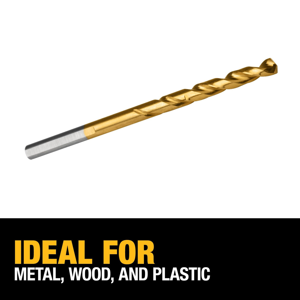 13/64-in x 5-7/8-in Titanium Nitride Coated Hss Jobber Length Twist Drill Bit DW1313  G