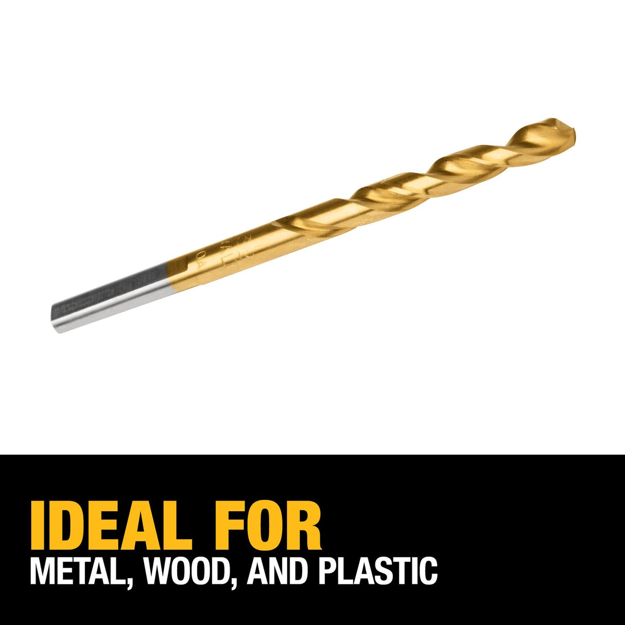 7/32-in x 1-5/8-in Titanium Nitride Coated Hss Jobber Length Twist Drill Bit DW1314  G