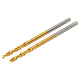 2-Piece 1/8-in x Titanium Nitride Coated Hss Jobber Length Twist Drill Bit DW1308  G