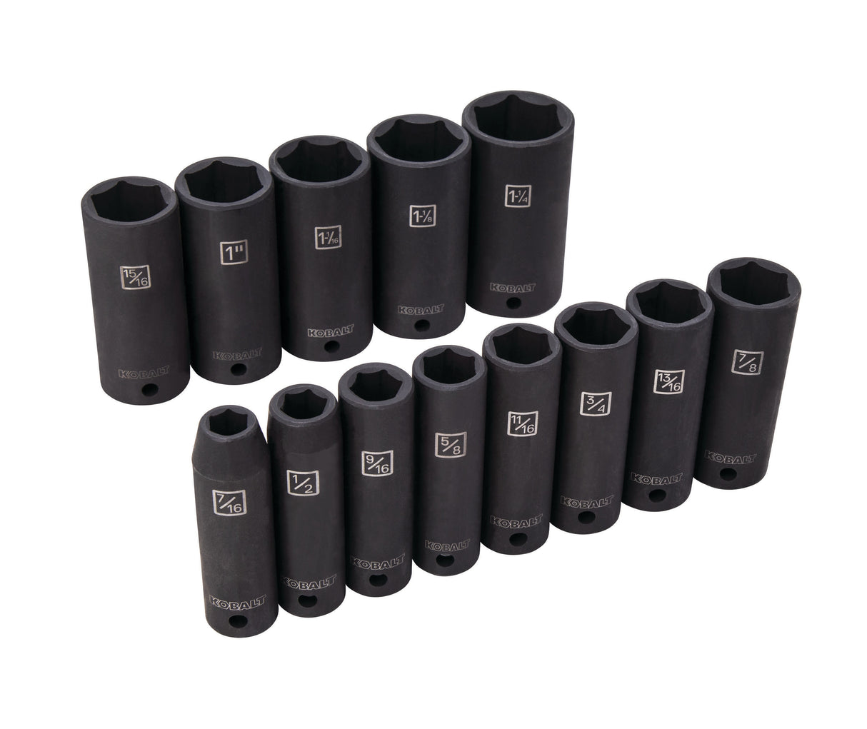 13-Piece Standard (SAE) 1/2-in Drive Set 6-point Impact Socket Set 52306