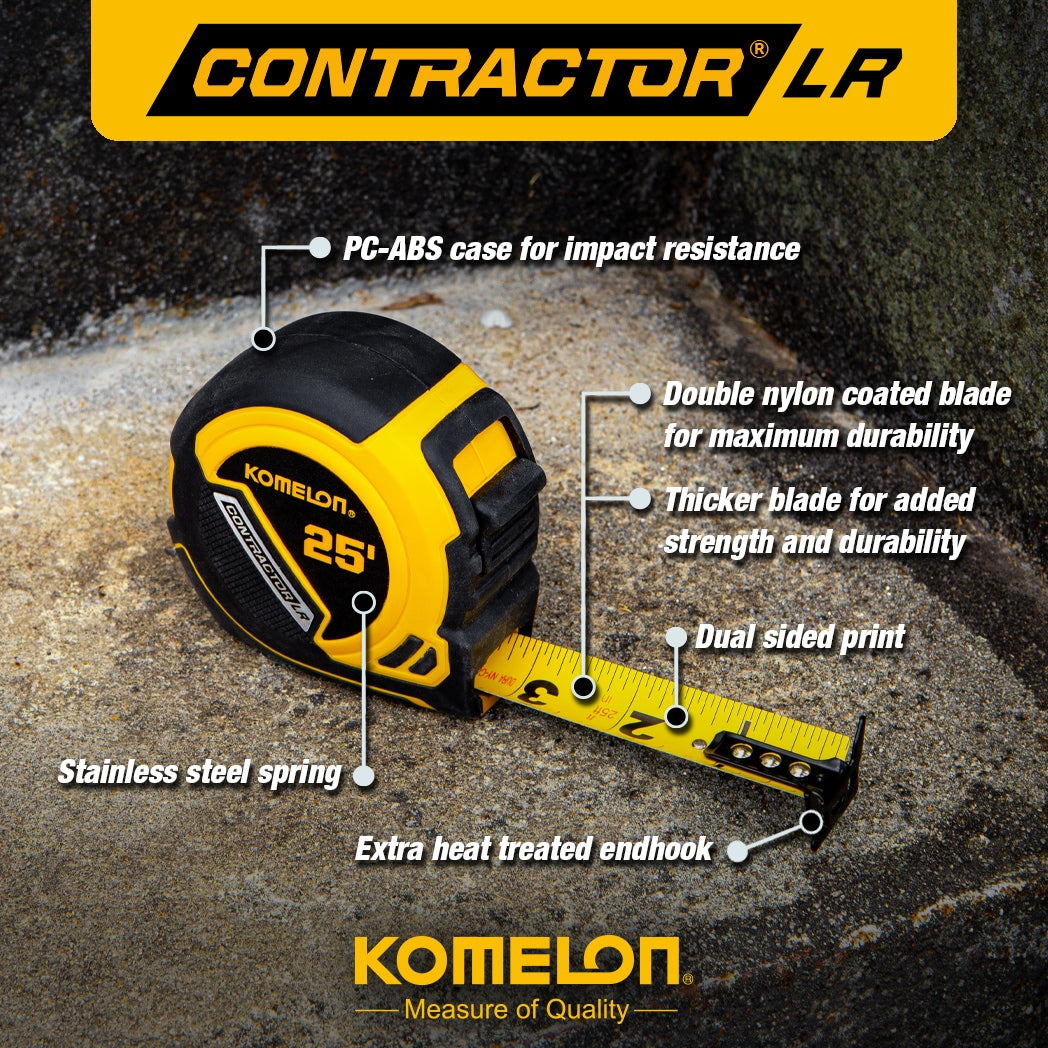 Contractor Lifetime Retraction 25-ft Tape Measure M25LR