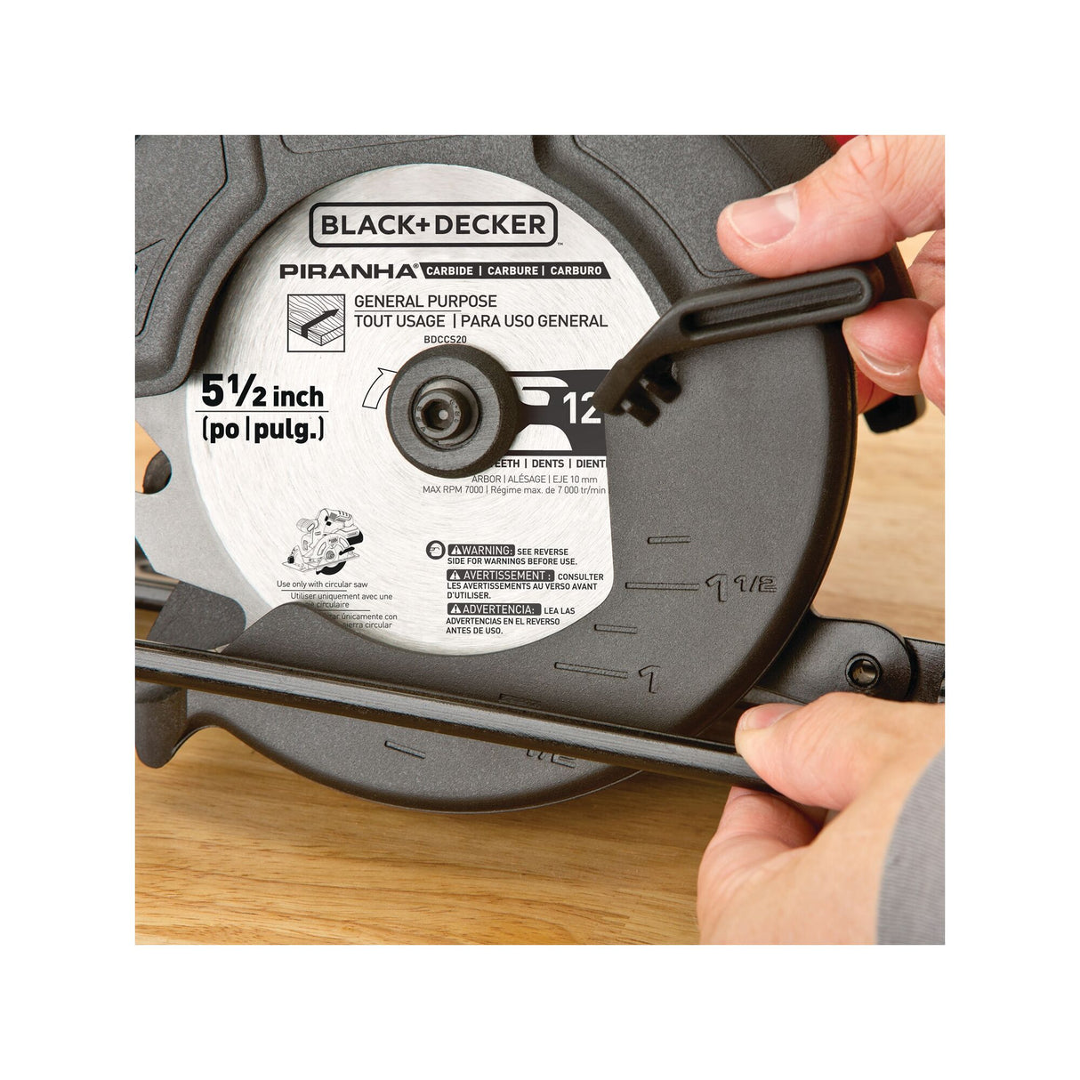 20-volt Max 5-1/2-in Cordless Circular Saw (Bare Tool) BDCCS20B