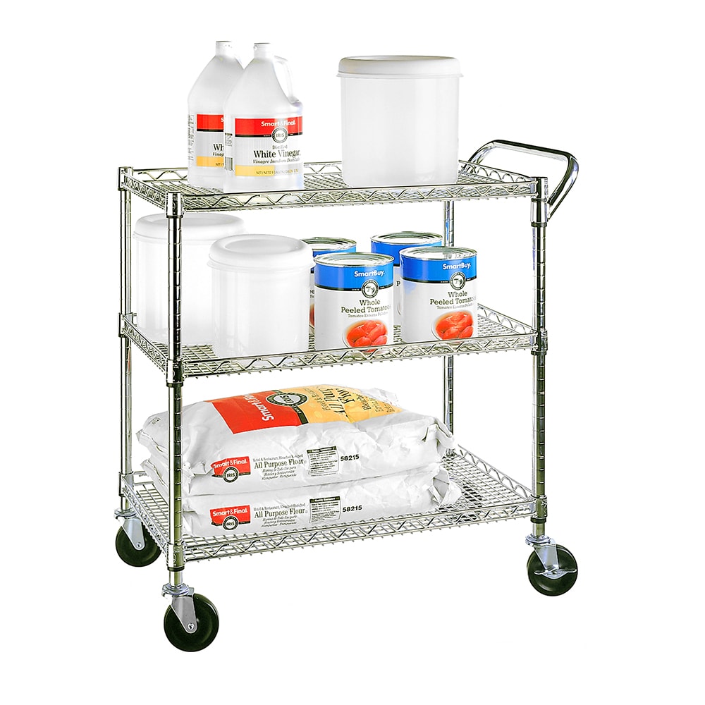 32.75-in Shelf Utility Cart SHE18304BZ