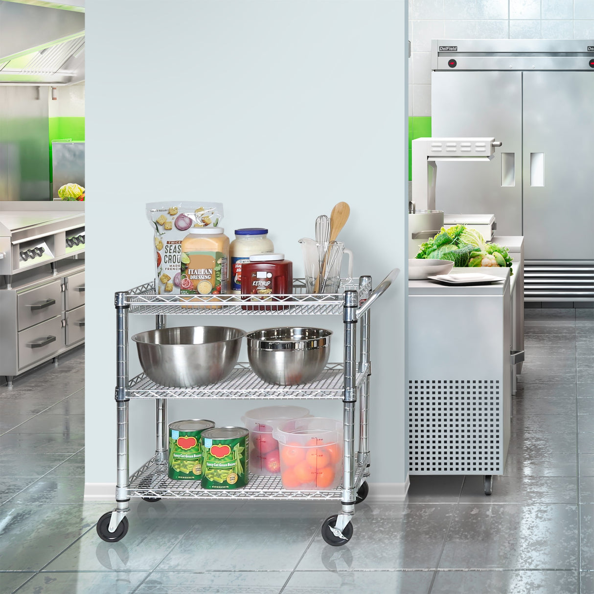 33.75-in Shelf Utility Cart SHE99307ZB