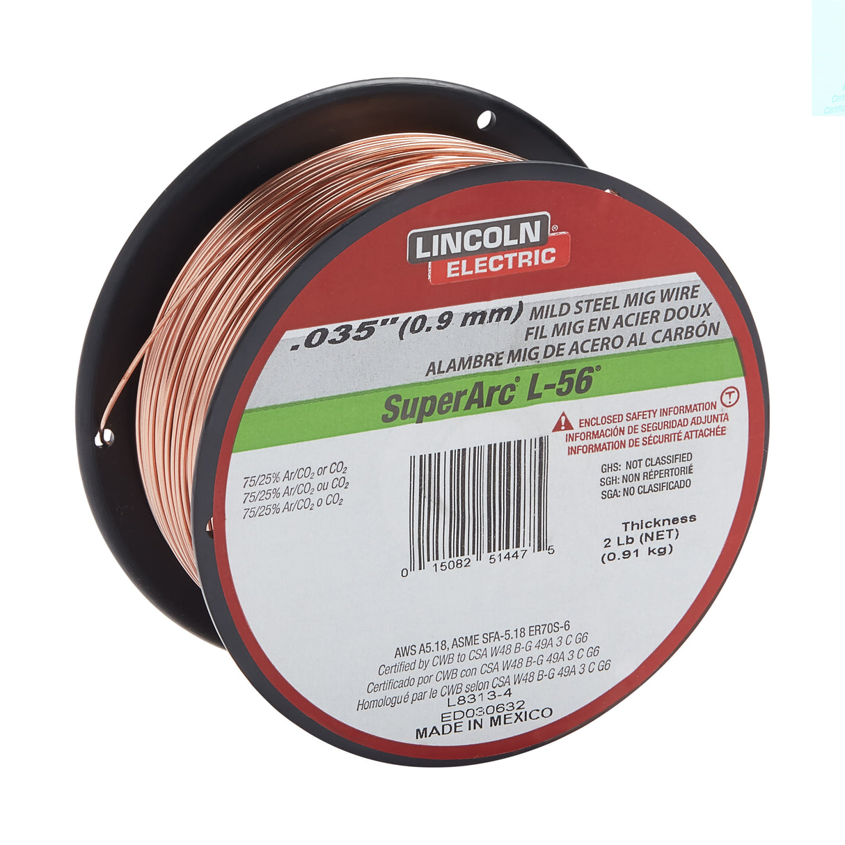 2-lb 0.035-in All Positions Mig Wire ED030632