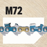 M72 72 Link Replacement Chainsaw Chain For 18-in, 0.05-in Gauge,0.325-in Pixel Pitch M72-21