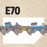 E70 70 Link Replacement Chainsaw Chain For 20-in, 0.05-in Gauge, 3/8-in Pitch E70-21