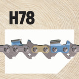 H78 78 Link Replacement Chainsaw Chain For 20-in, 0.05-in Gauge,0.325-in Pitch H78