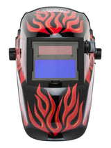 Auto Darkening Variable Shade Red Welding Helmet K3446-1