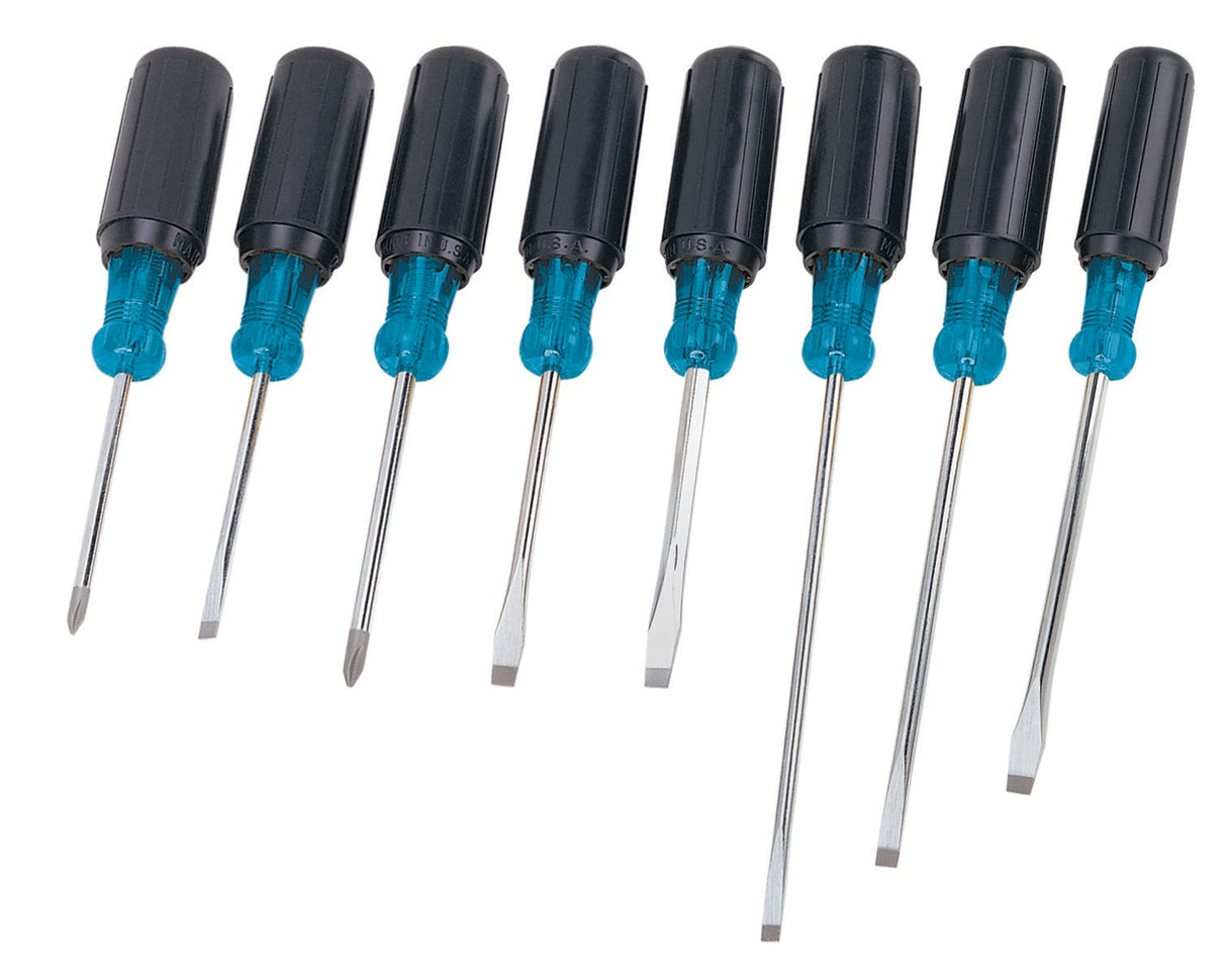 8-Piece Acetate Handle Cabinet Tip Screwdriver Set 35-298