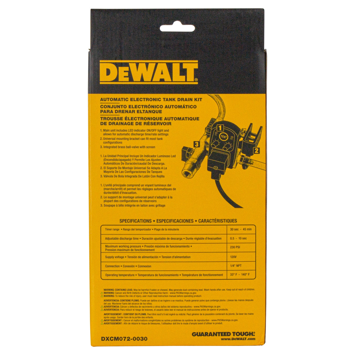 Dewalt Auto Electronic Tank Drain DXCM072-0030