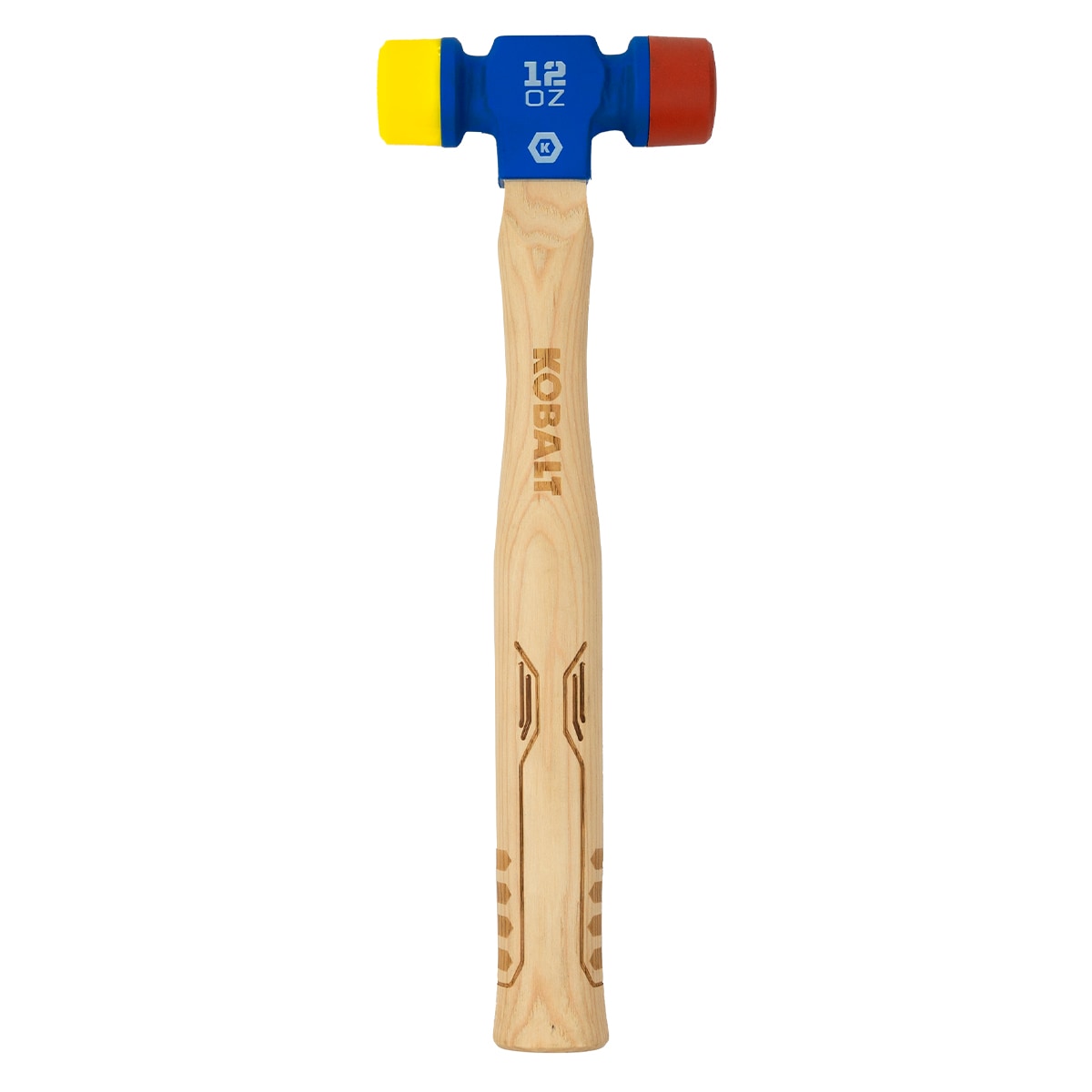 12-oz Smooth Face Rubber Head Wood Rubber Mallet KB-P088512